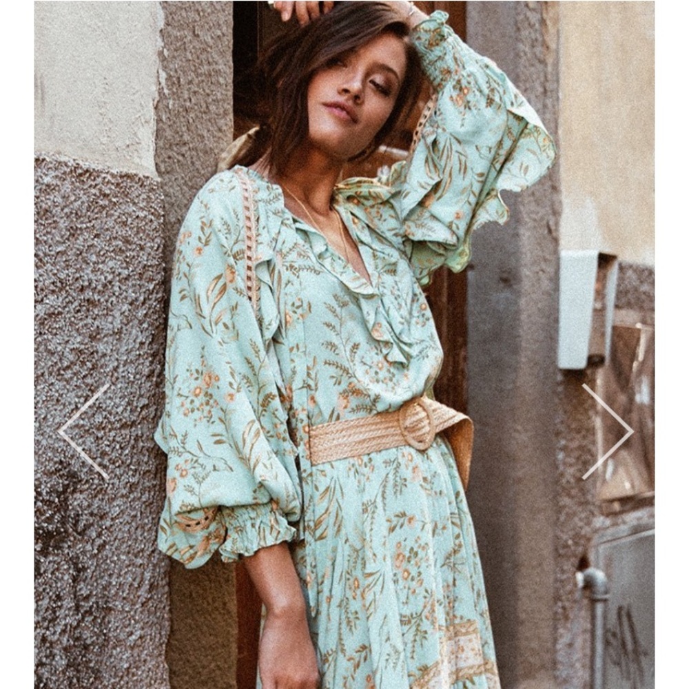 RESERVED Spell Maisie Blouse in Turquoise